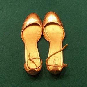 J.Crew Rose Gold Flats